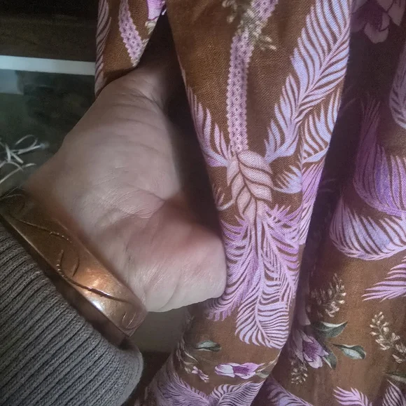 Farm Rio Palm Dream Braided Sleeveless Dress with Pink and Brown Design NWT - Picture 4 of 5